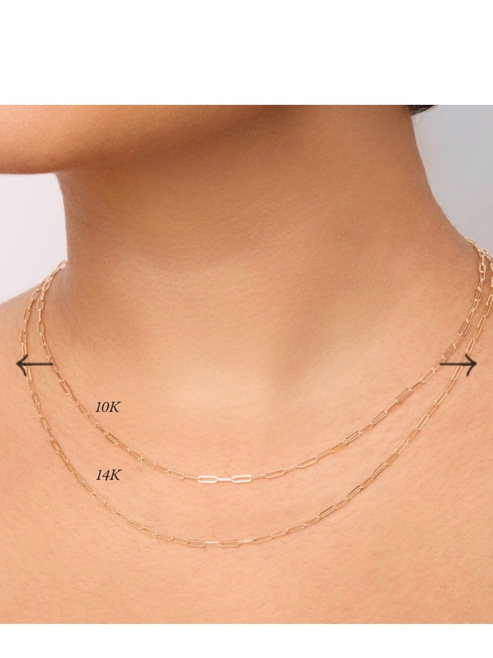 Catbird 14k 1976 Gold Paperclip Layered Necklace - Women Jewelry